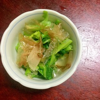 かき菜の甘酢和え【今日のお浸し】